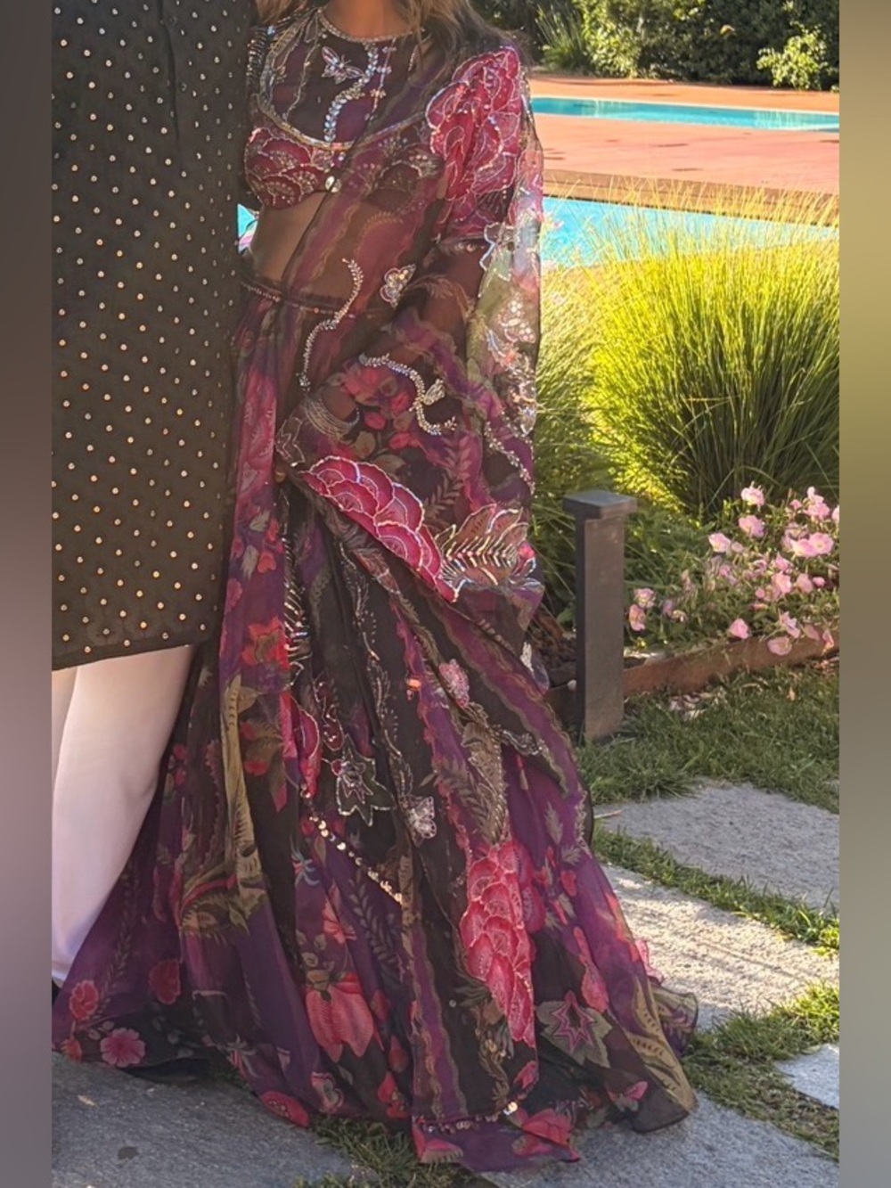 Mahima Mahajan Floral Printed Lehenga- Hadia - Picture 3 of 3